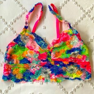 Victoria’s Secret PINK Floral/Tie Dye Bralette, Medium